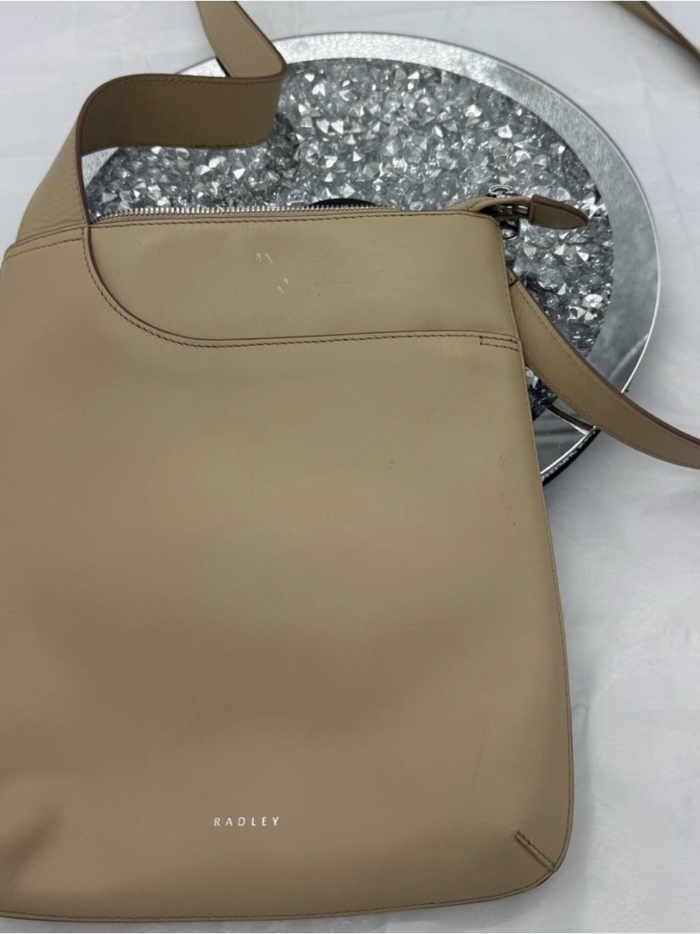 RADLEY LONDON Beige Leather Crossbody Bag